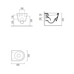 GSI Norm Унитаз подвесной Norm 45х36см цвет белый, с креплением FISR2- фото2