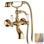 Palazzani Porter Color смеситель для ванны\душа хром/золото- фото