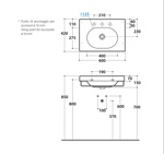 Раковина подвесная 60x42 Globo Classic SCL60.BI - фото2