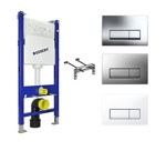 Инсталляция Geberit Plattenbau с кнопкой Delta 51- 458.125.21.1