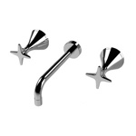 Stella 130 Встраиваемый смеситель для раковины 3863TR, цвет: хром- фото