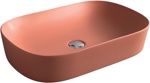 Artceram Ghost Раковина накладная 65х42 см, , без отв под смеситель, без слив-перелива, цвет rosso corallo- фото