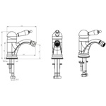 Смеситель для биде Boheme Tradizionale Nero арт.246- фото2