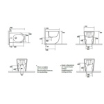 Kerasan Nolita Биде напольное с 1 отв. под смеситель 55х35 см, с креплениями WB5N, цвет белый глянцевый- фото2