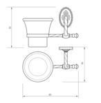Стакан настенный Migliore Edera- фото3