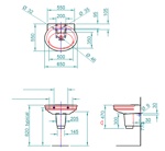 Раковина Sanitan Hillingdon с полупьедесталом- фото3