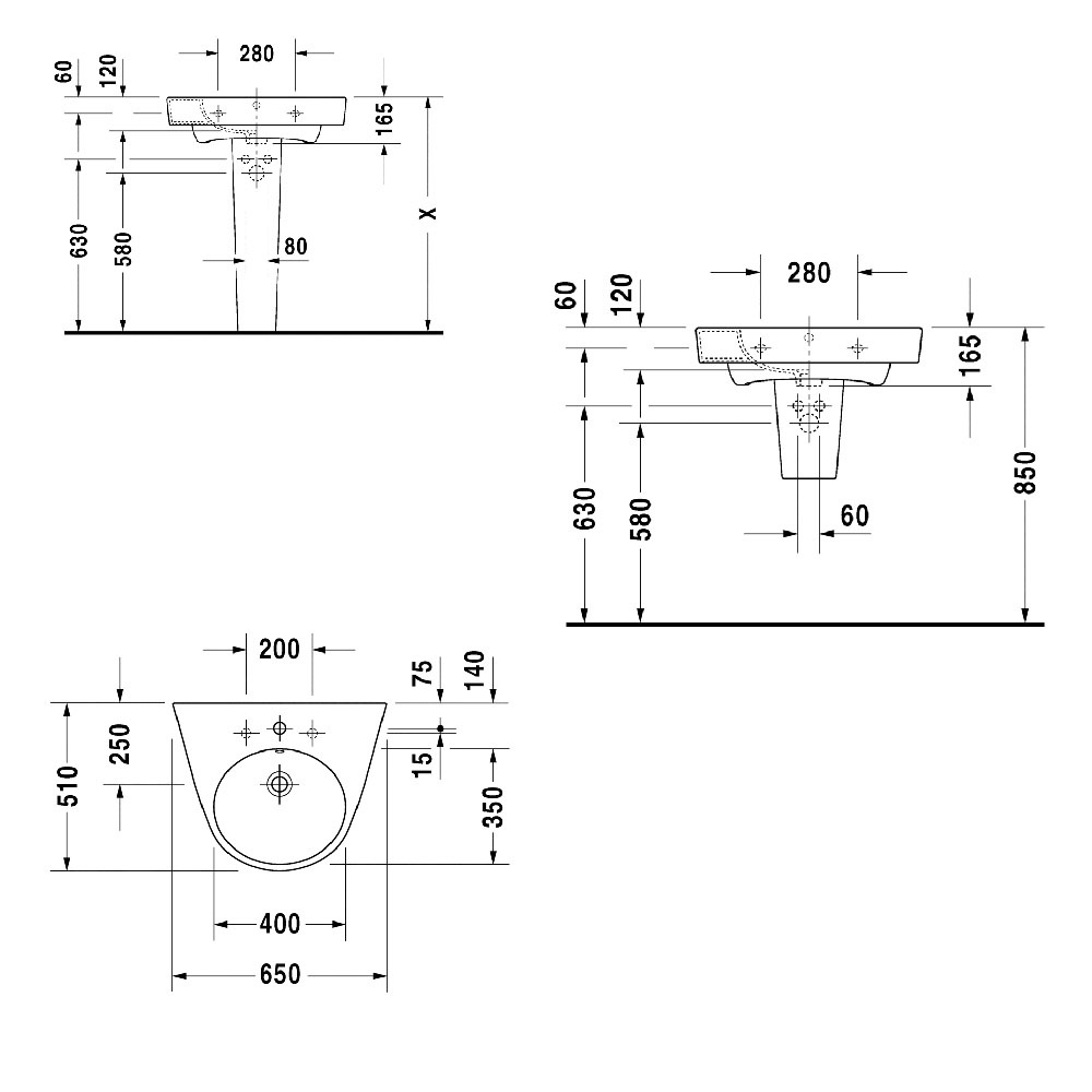 Duravit   650500 ,  1   ,  ,  