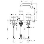 Смеситель для раковины Axor Citterio   - фото2