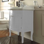 KERASAN Retro Комплект мебели 73см с закругленным фасадом, цвета: bianco matt- фото