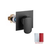 Palazzani Mis Color встроенный смеситель для душа хром/белый; хром/черный; хром/красный- фото3