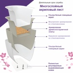 Ванна Frank F6106 White отдельностоящая.- фото4