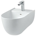 Artceram THE ONE Биде подвесное 52х35, с креплениями, с 1 отв под смеситель. цвет белый- фото