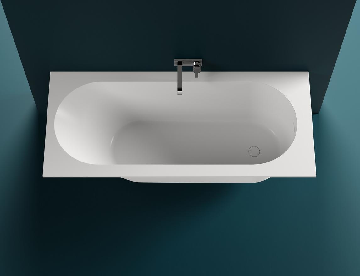 Встраиваемая ванна из камня Salini Ornella Kit 1700 х 750 х 590/610 мм