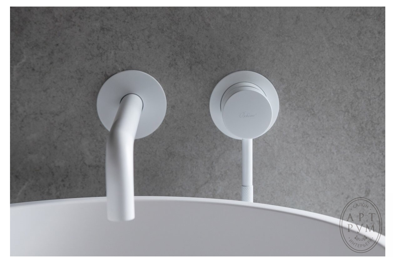 Смеситель скрытого монтажа для умывальника Boheme Uno 465-MW- фото4