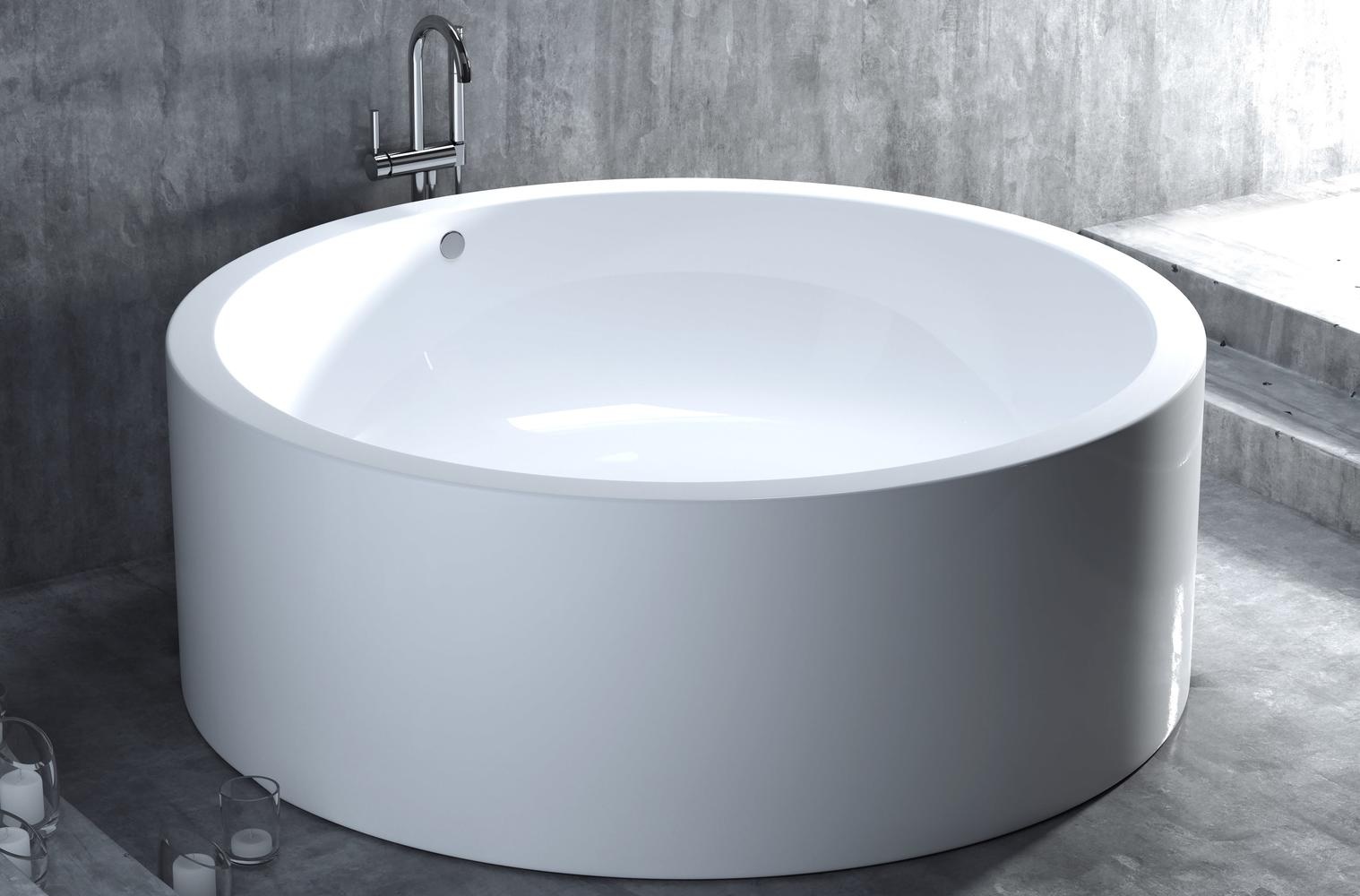 Ванна из камня Salini Isola S-Sense 200x200 глянец