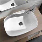 Artceram LA FONTANA Раковина накладная 55х40см без отв под смеситель, вкл. крепеж, цвет белый- фото2