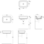 Раковина накладная Simas Evolution 58см- фото2