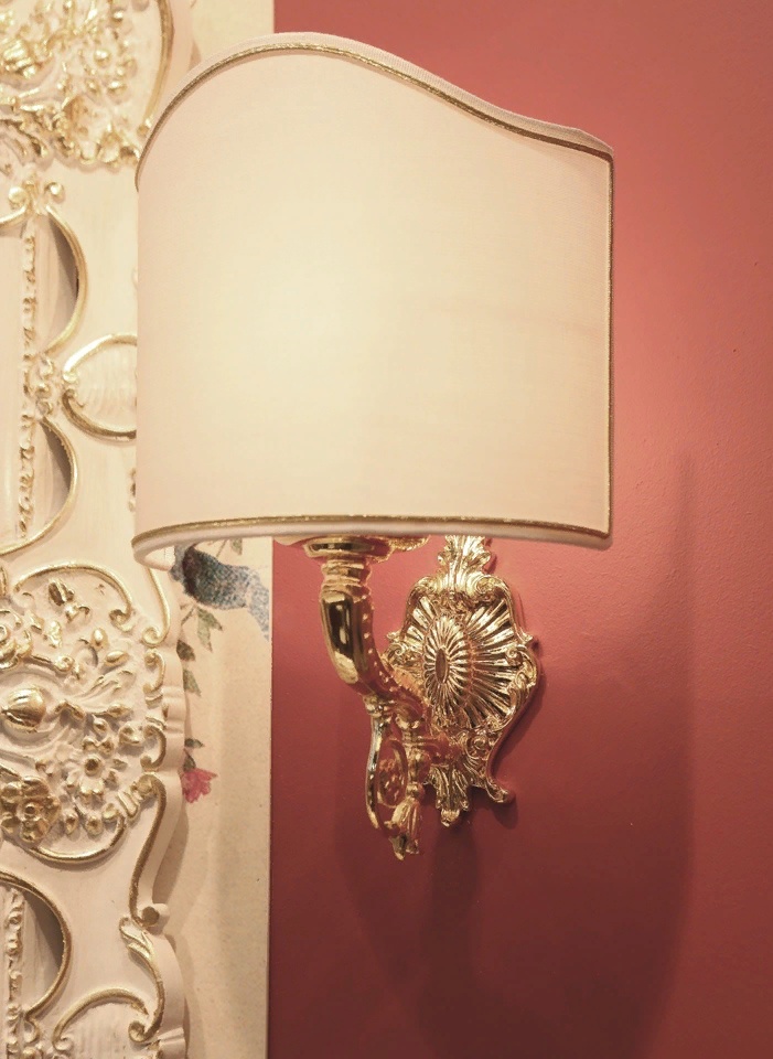 Светильник Migliore  ELISABETTA Светильник настенный, ткань ML.ELB-60.130 золото- фото3