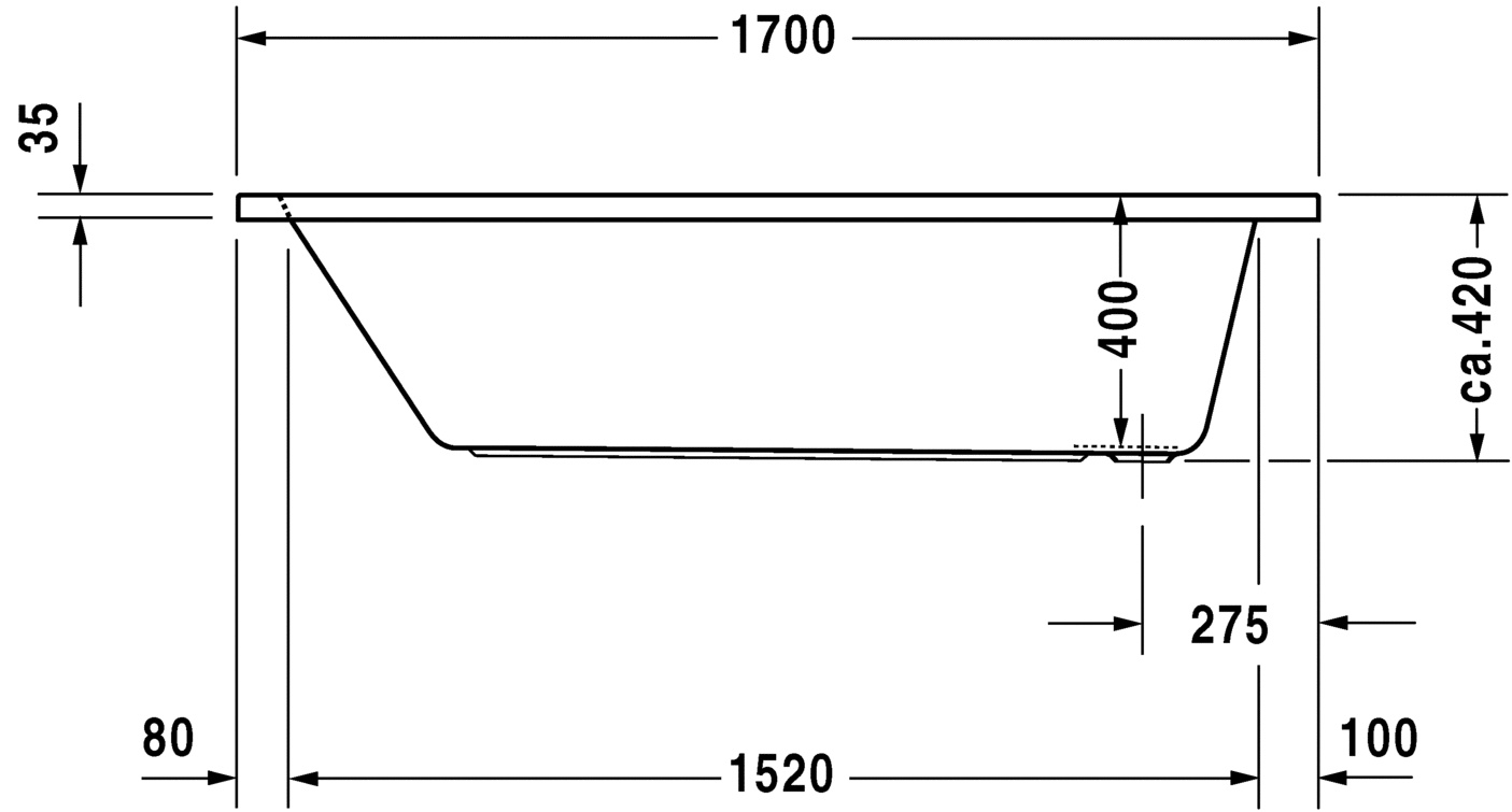   Duravit D-Code 700098 170x70