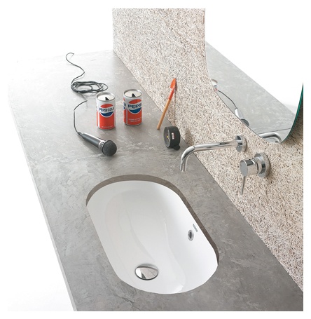 Раковина под столешницу 60x37 Globo Forty3 SC043.BI- фото