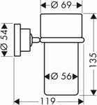 Axor Citterio Стакан для щёток- фото2