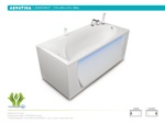 Акриловая ванна Aquatika Кинетика 170x80x61h- фото