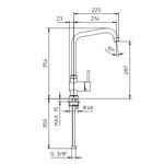 Palazzani Idrotech смеситель для кухни с поворотным изливом, хром- фото2