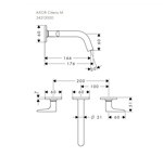 Смеситель для раковины Axor Citterio M- фото3