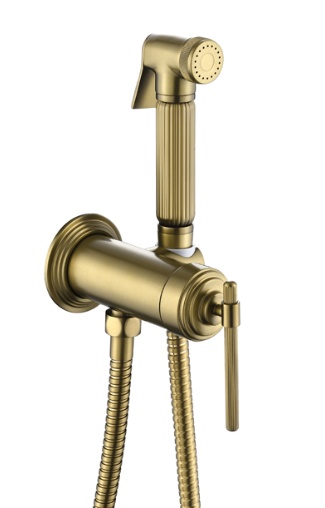 Смеситель гигиенический Boheme ETERNA MATT GOLD 177-MG- фото