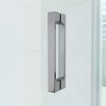 Душевое ограждение Vegas AFS 90*90 черный матовый профиль- фото4