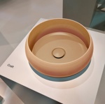 BETTECraft Раковина-чаша на столешницу круглая , 35х35х12 cм, без отв. под смеситель и перелива, цвет карри 040- фото3