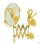 Зеркало оптическое пантограф D18 см. (3Х) настенное Migliore Luxor арт.26130- фото2