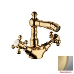 Palazzani Adams Color смеситель для биде с донным клапаном хром/золото- фото