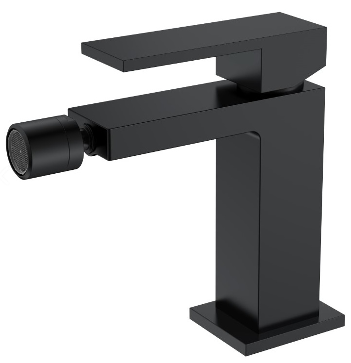 Смеситель для биде Boheme Qubic Matt Black 476-B- фото