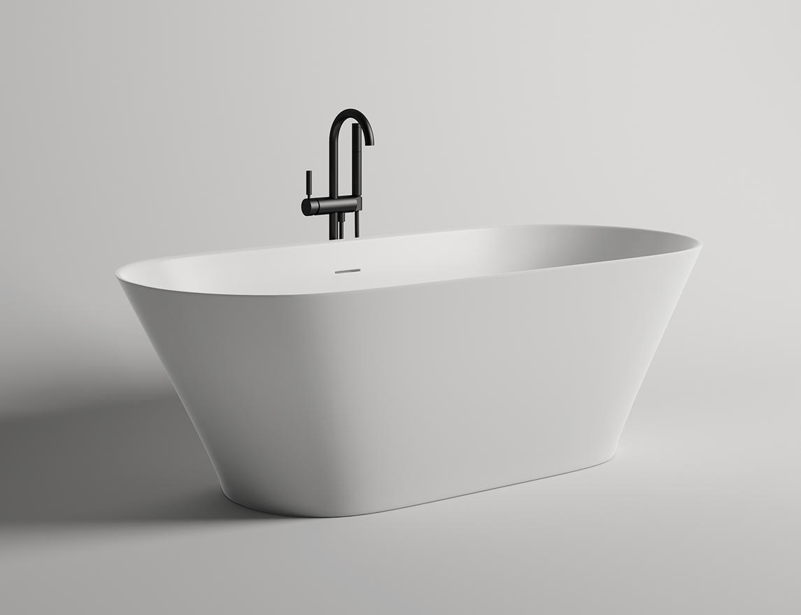 Ванна из камня Salini Mona 1800 х 800 х 595 S-Sense глянцевая
