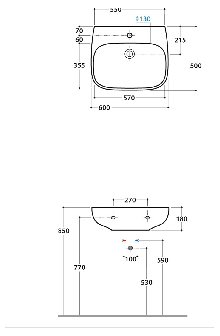   60x50 Globo Genesis GE060.BI