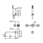 Palazzani Formula Multi встроенный комплект для ванны хром- фото2