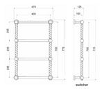 Полотенцесушитель электрический Migliore Edera ML.EDR-EL.100 хром- фото2