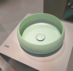 BETTECraft Раковина-чаша на столешницу круглая , 45х45х12 cм, без отв. под смеситель и перелива, цвет вечно зеленый 115- фото3