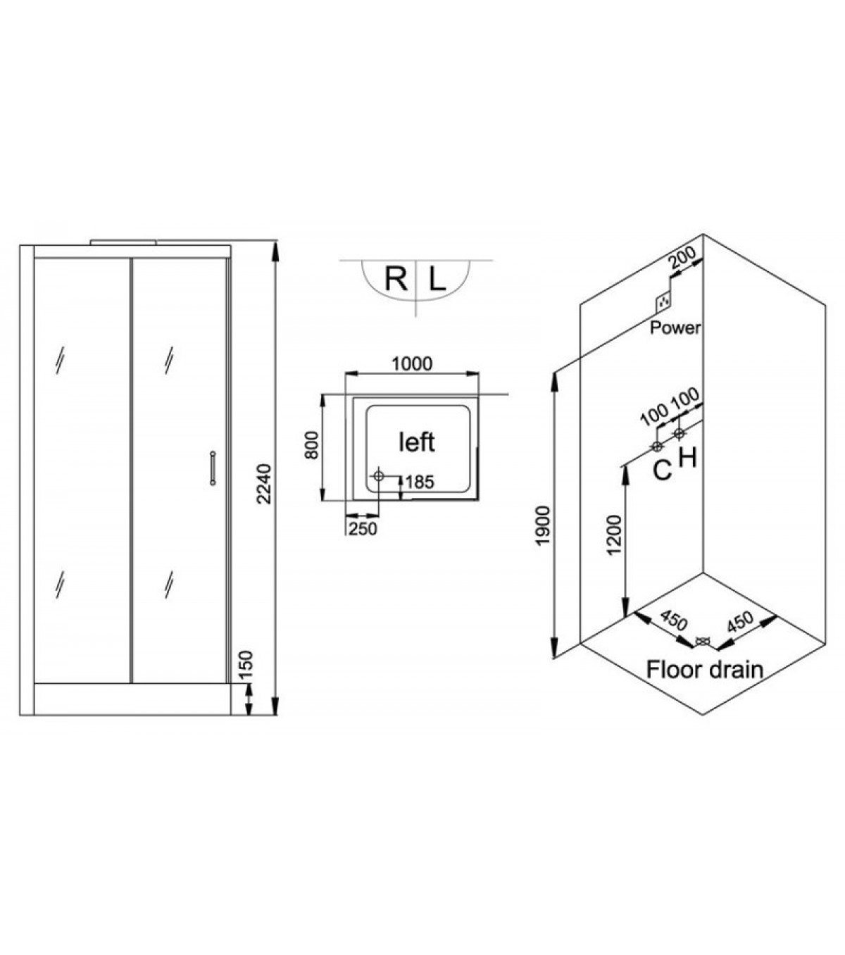 Гидромассажная кабина с парогенератором Grande Home WS116/S6  правая/левая- фото4