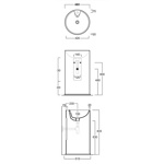 SIMAS Top e lavabi d'arredo Раковина 51х83.5 см, 1 отв., цвет: белый- фото3