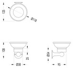Devon&Devon New York Мыльница с настенным держателем, керамика/хром- фото2