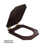 Caprigo Сиденье для унитаза TEMPO47, морилка/бронза- фото4