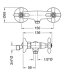 Смеситель для ручного/гигиенического душа Bugnatese Princeton Plus 8046- фото2