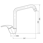 Смеситель кухонный Bugnatese Xara 6599A- фото2