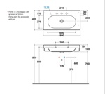 Раковина подвесная 80x42 Globo Classic SCL80.BI - фото2