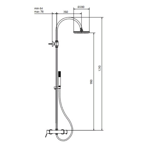 Palazzani Young душевая система хром- фото2