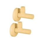 Palazzani комплект угловых вентилей, матовое золото- фото