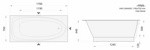 Ванна Paa Uno Grande 1700х750 белая- фото4