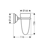 Axor Carlton Стакан для зубных щеток- фото2